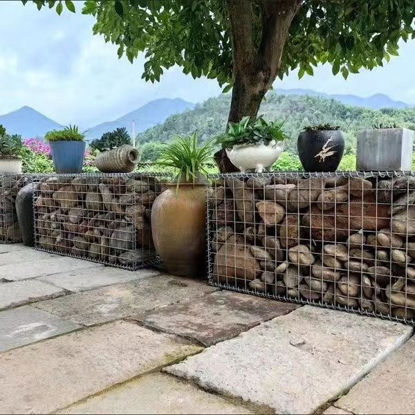 Modern Gabion Basket Price Wall Fence Hexagonal Pet Wire Mesh Barriers Decorative Garden Rock Fence Welded Stainless Steel Gabion Box