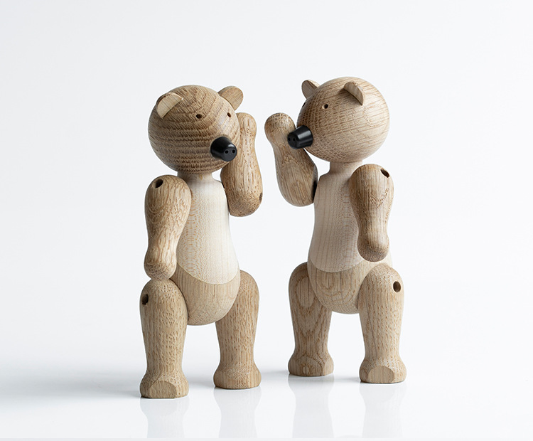 Wholesale Hot Selling Nordic Wood Bear Home Decor Crafts