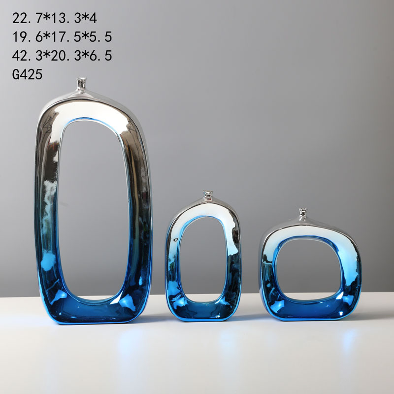 Modern Creative Home Decorative Crafts Resin Vase Figure Model Kits