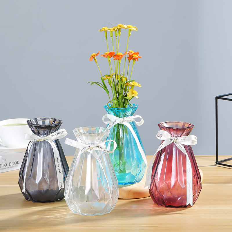Fancy Glass Vases for Decor, Flower Vase for Home Decor, Modern Decorative Vase Centrepieces Living Room, Kitchen, Office Wedding or Gifts