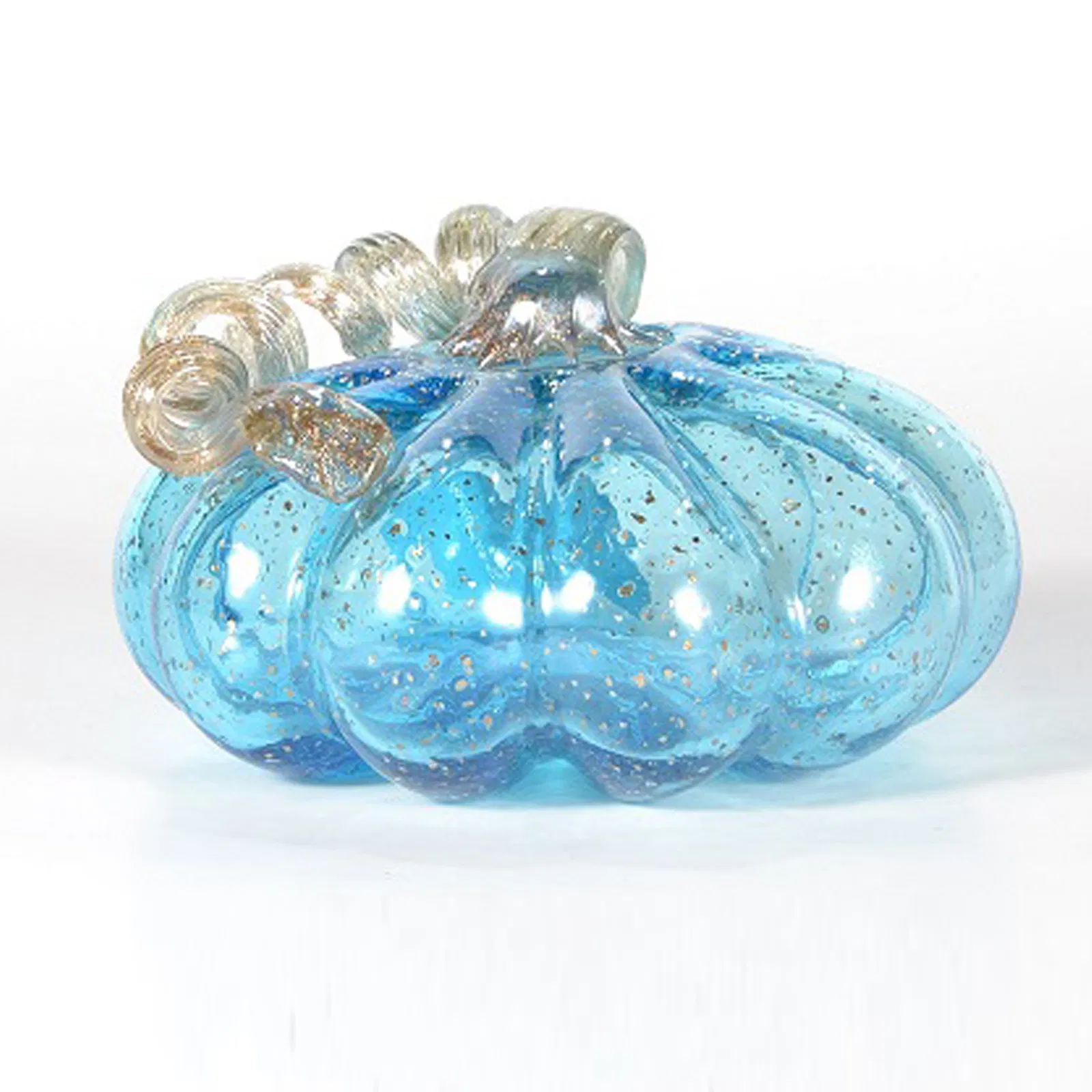 Glass Arts Crafts European Blue Stained Color Solid Sculpture