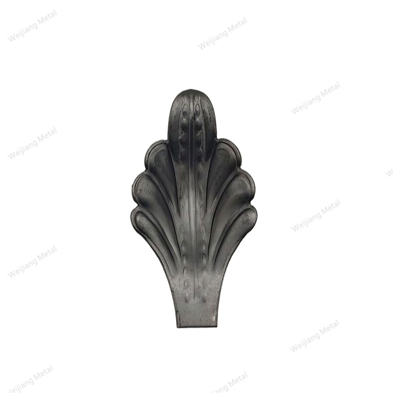 Wholesale Metal Garden Outdoor Fence Round Flower Shape Decorative Iron Leaf Art Crafts