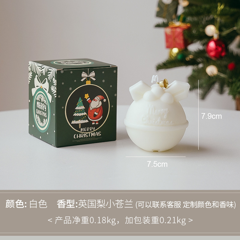 Wholesale Artisan Christmas Bell-Shaped Scented Wax Candle for Festive Decor