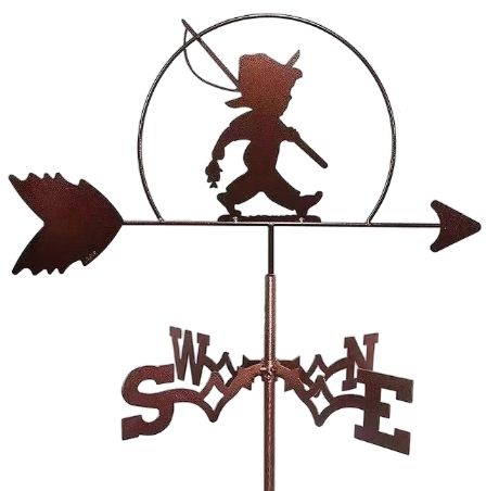 Exclusive Rustic Outdoor Iron Crafts Weathervane with Spray Paint
