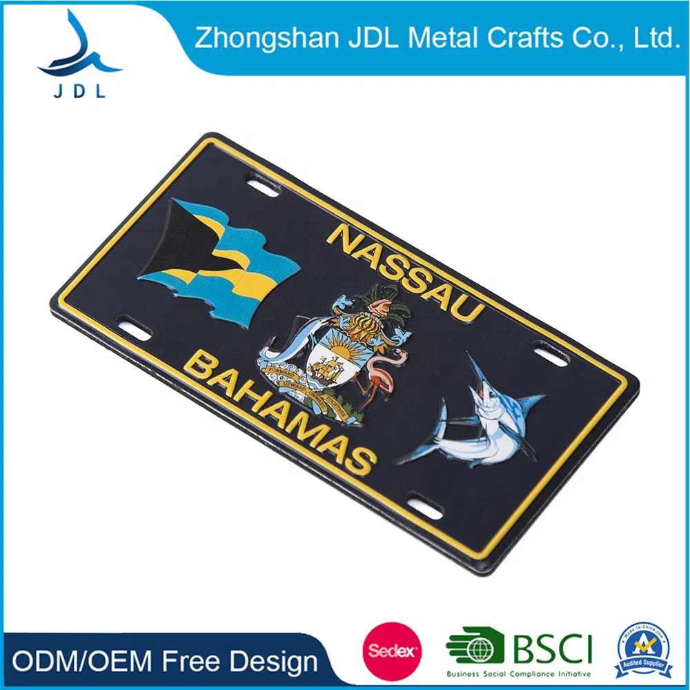 Custom Promotional Gift 3D Epoxy Fridge Magnet Metal Craft for Home Decorations