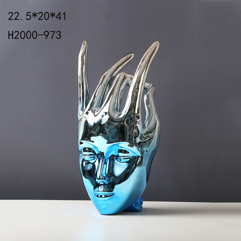 Manufacturer Home Decorations Wall Mounted Deer Head Figurines Resin Crafts