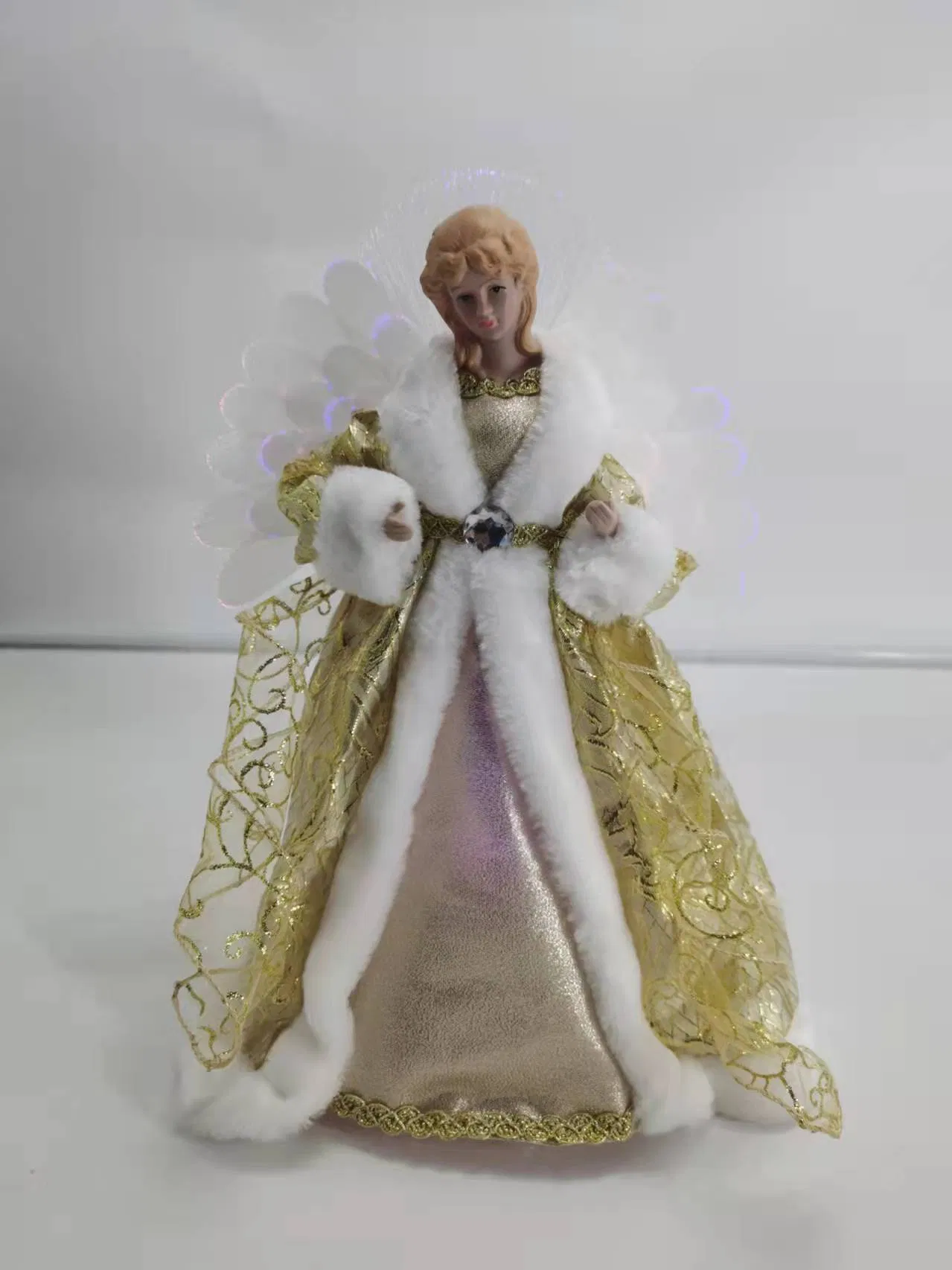 Handmade Christmas Santa Claus Fabric Figure for Home Decoration