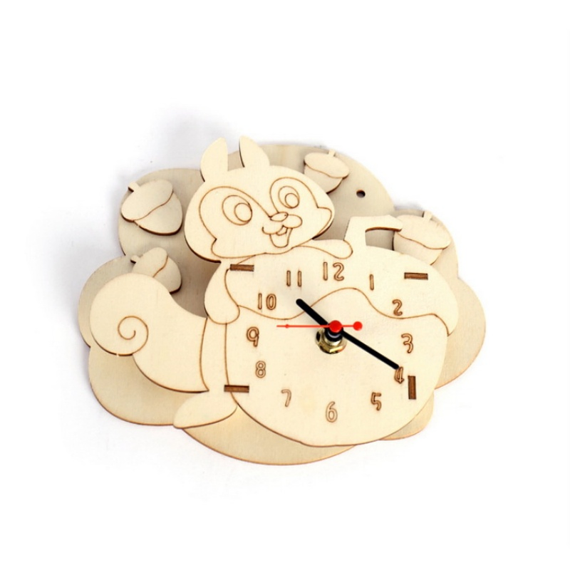 Modern Folk Art Style Decorative Wood Chips Decoration Wooden Craft