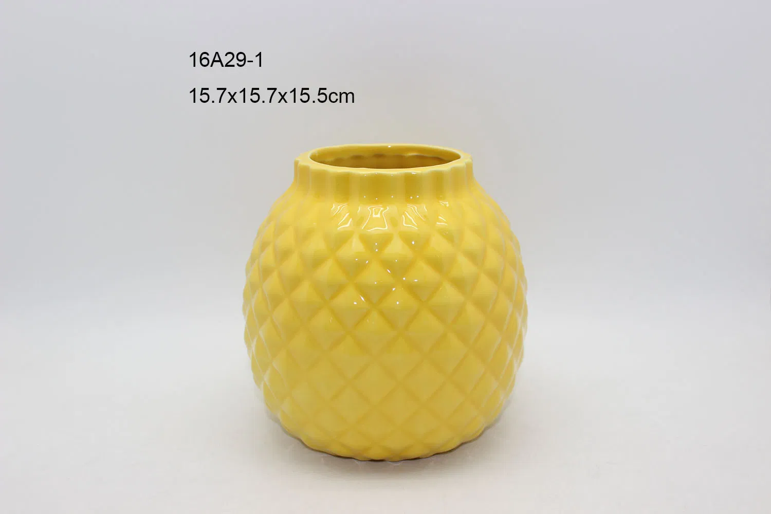 Yellow Unique Gift Ceramic Vase Decorative Ornament