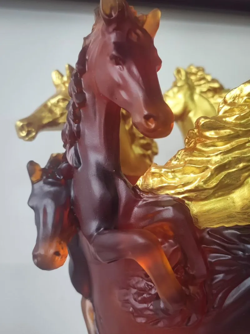 Artisan Crystal Art Glass Vase Detail 3