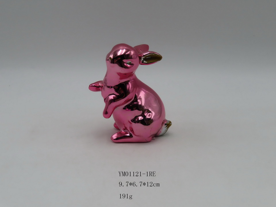 OEM Decorative Garden Decoration Ceramic Animal Rabbit Craft