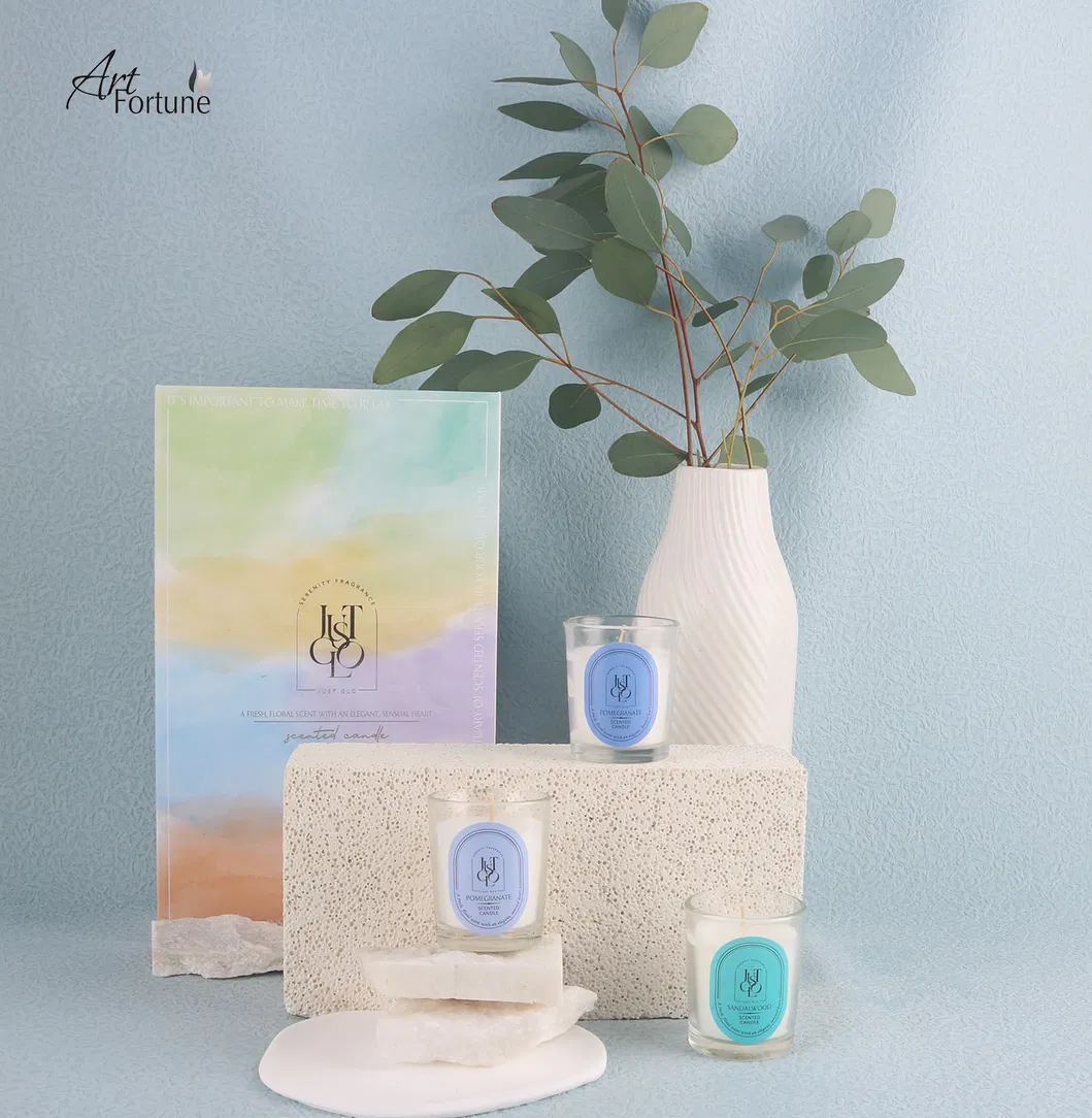 Scented Soy Wax Glass Candle 3