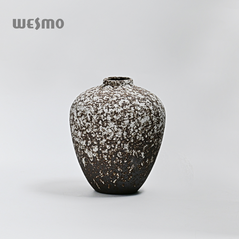 Wabi-Sabi Style Organic Modern Home Decor Interior Styling Hand-Painted Stoneware Decorative Ceramic Vase