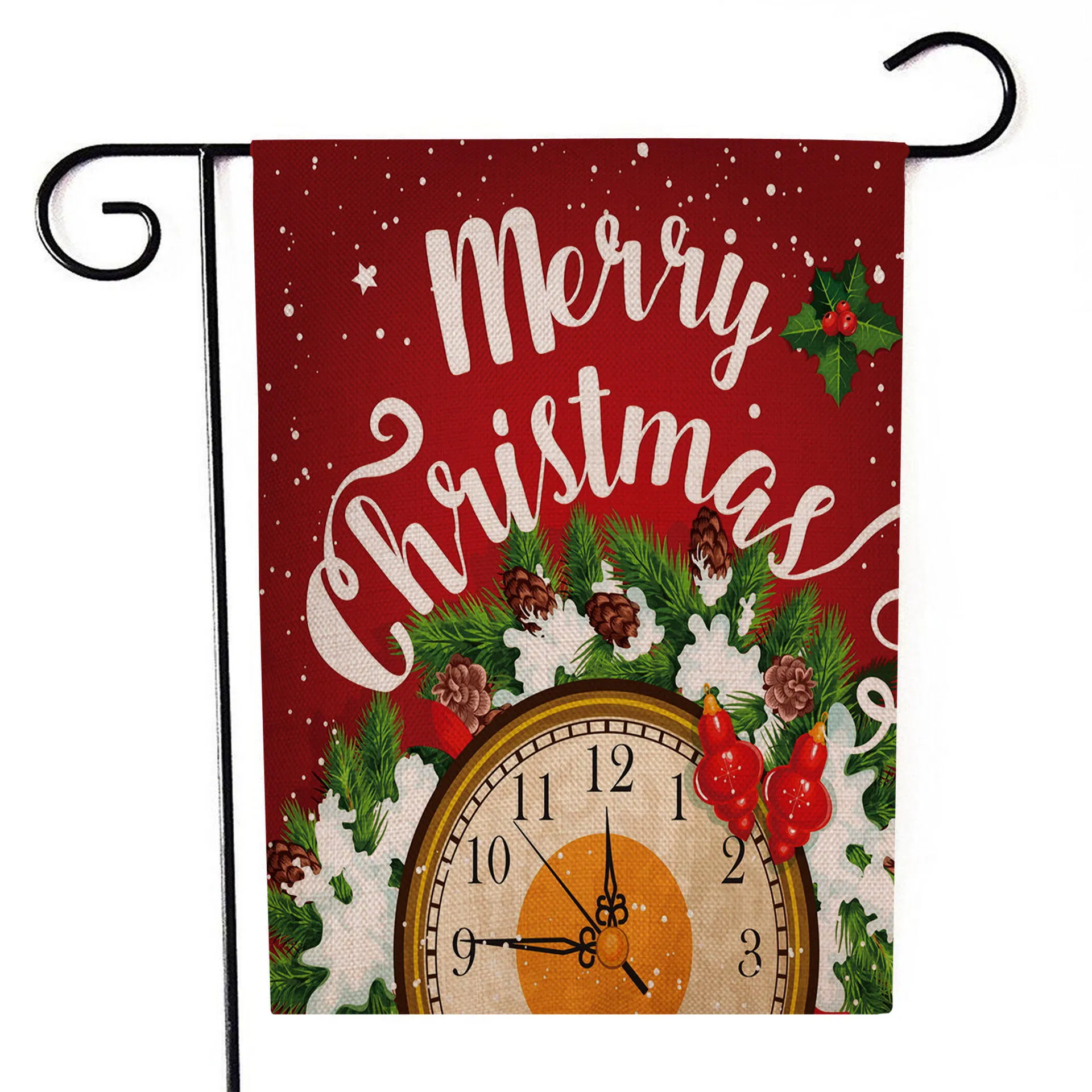 Custom Hello Burlap Garden Flag Seasonal Spring Summer Outdoor 12x18 inch Decorative Sublimation Flags for Home Garden Yard