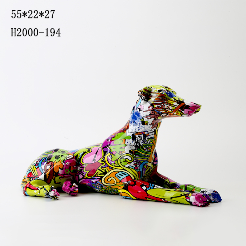 Professional OEM&ODM Handcrafted Loyal Dog Garden Home Display Furnishing Resin Crafts