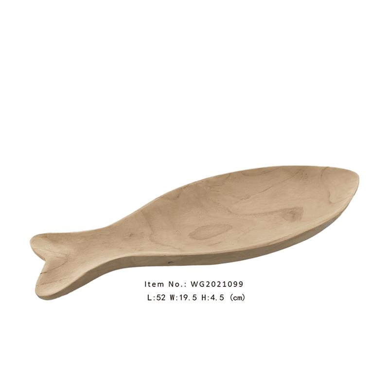 Rustic Fish Shape Wood Nautical Crafts Fishing Wood Wall Decoration for Home