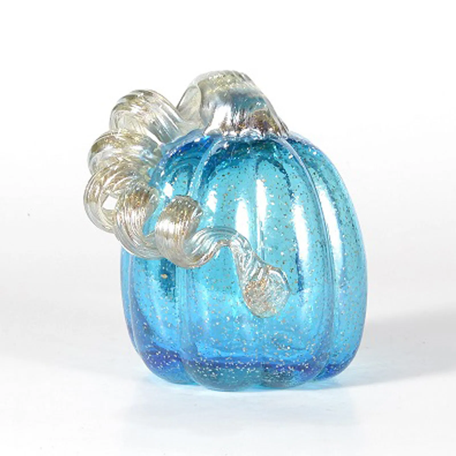 Glass Arts Crafts European Blue Stained Color Solid Sculpture