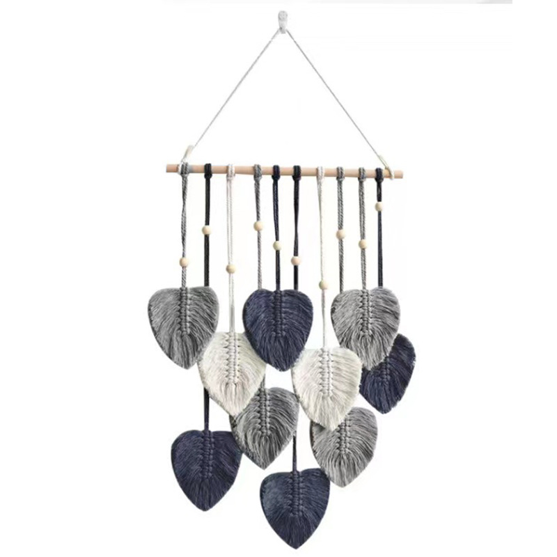 Macrame Leaf Wall Hanging Boho Home Decor Decorative Art for Bedroom Mi29354