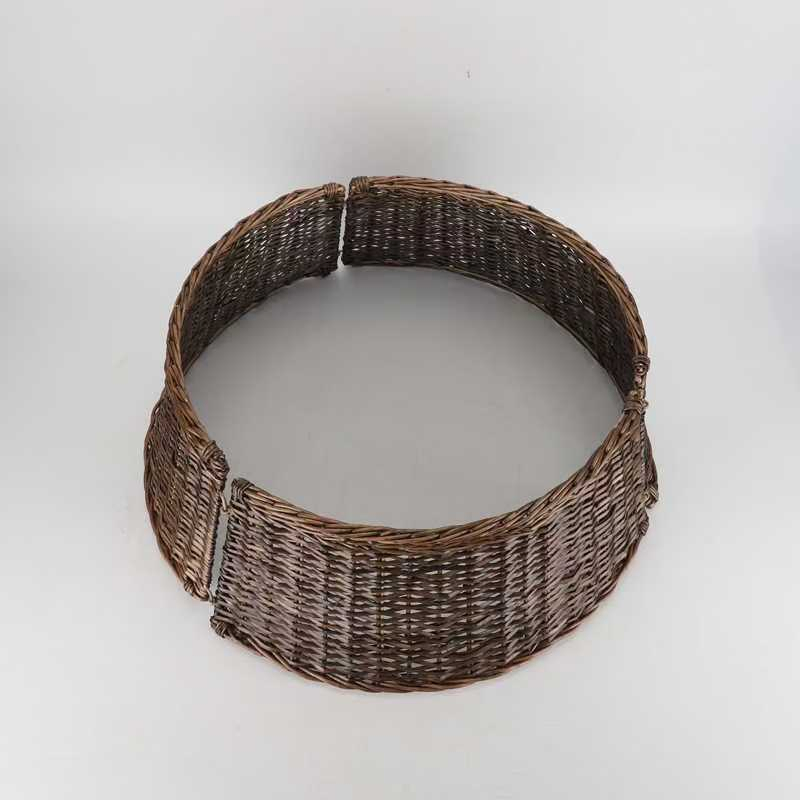 Artisan Woven Christmas Basket for Elegant Holiday Home Decor