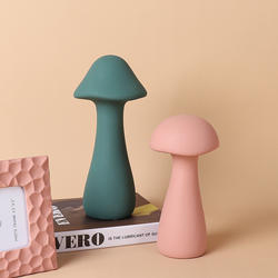 Home Decoration Ceramic Desktop Mushroom Craft