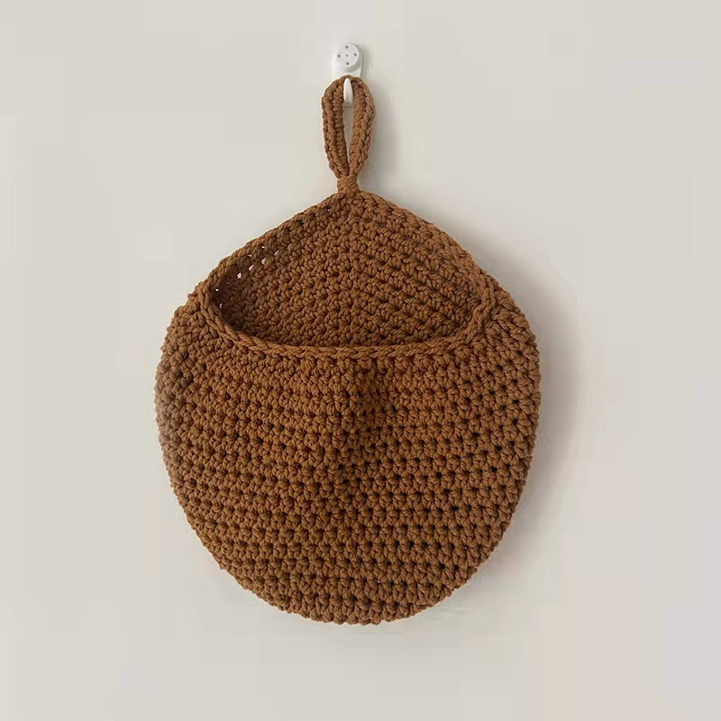 Hanging Fruit Basket for Kitchen Boho Wall Handwoven Home Fruits Vegetable Potato Onion Food Storage Baskets