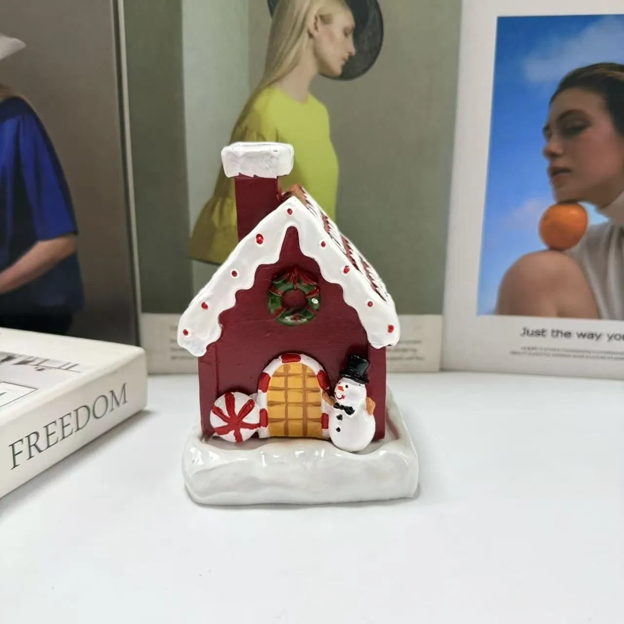 Christmas House Incense Burner Gingerbread House Aroma Burner Snowman Home Decoration Wholesale