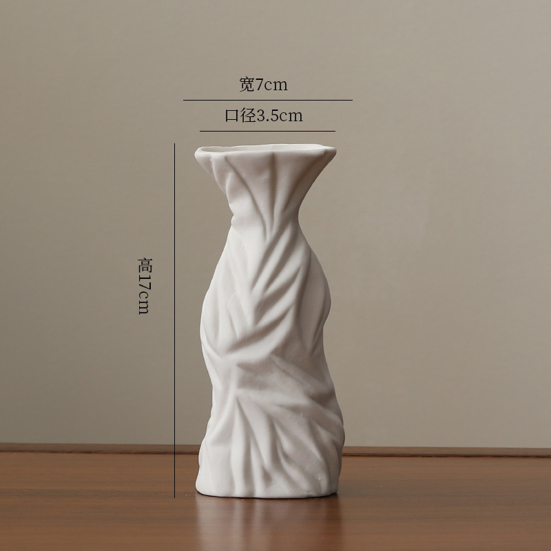 White Ceramic Bud Vase Bulk Boho Rustic Small Flower Vase for Centerpieces for DIY Wedding Home Dining Table Decoration