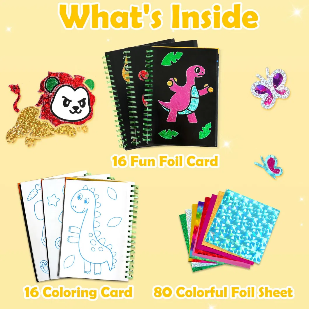 Fun Foil Art Dino DIY Toy Kit Image 3