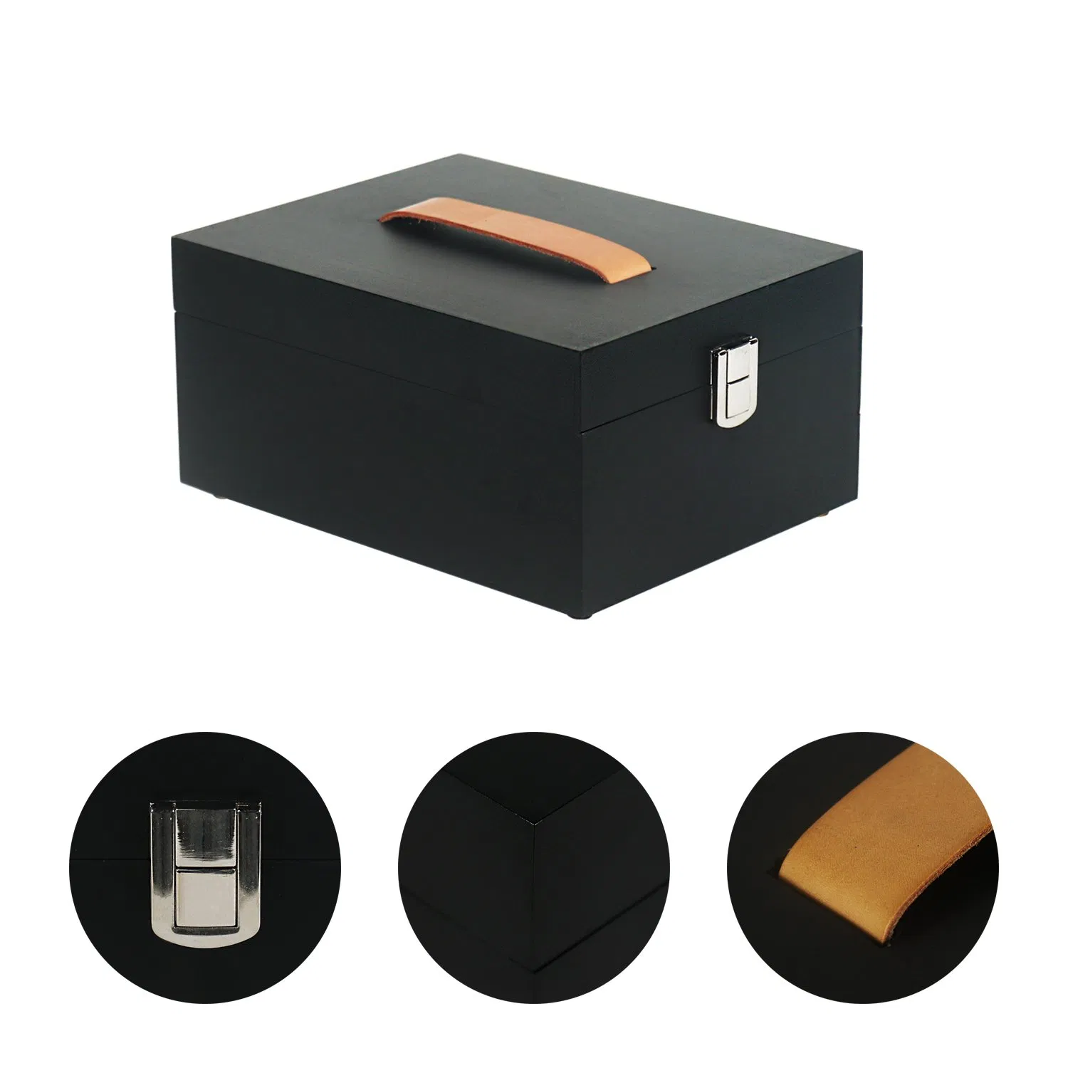 Home Decoration Wood Bamboo Gift Box Tea Bag Box Europe Lockable Pine Small Wooden Treasure Jewelry Storage Box for Craft