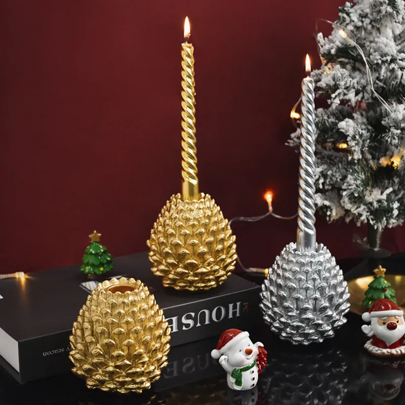 Pinecone Candle Holder 1