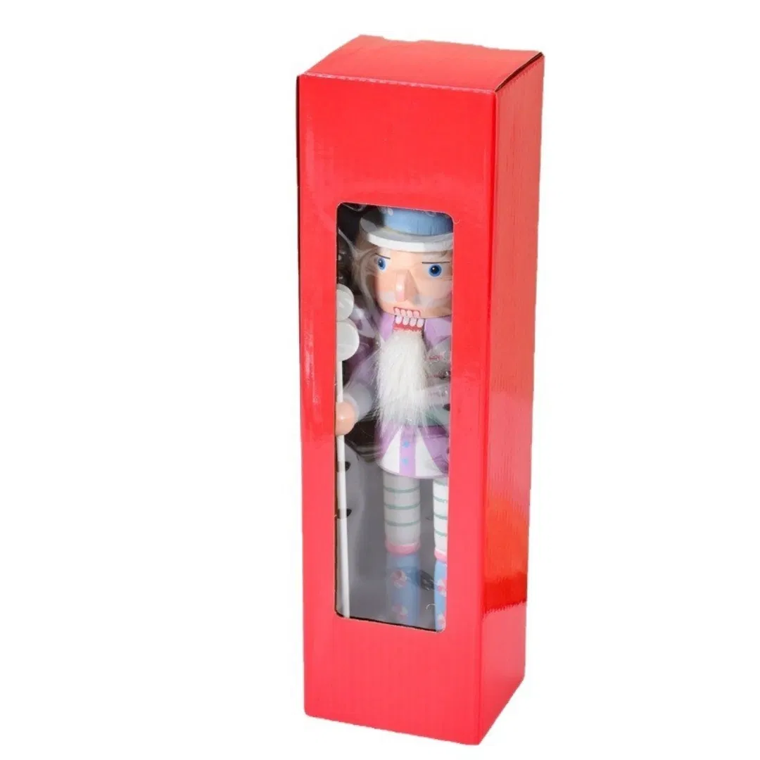 Handmade Wooden Nutcracker Puppet Soldier Ornaments Christmas Gift for Navidad Home Decor Xmas Candy Crafts Christmas Present