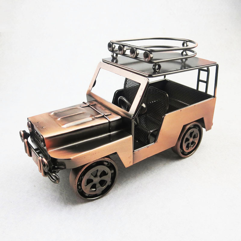 Factory Direct Fashion Iron Metal Vintage Scale Car Model Home Furnishings Crafts