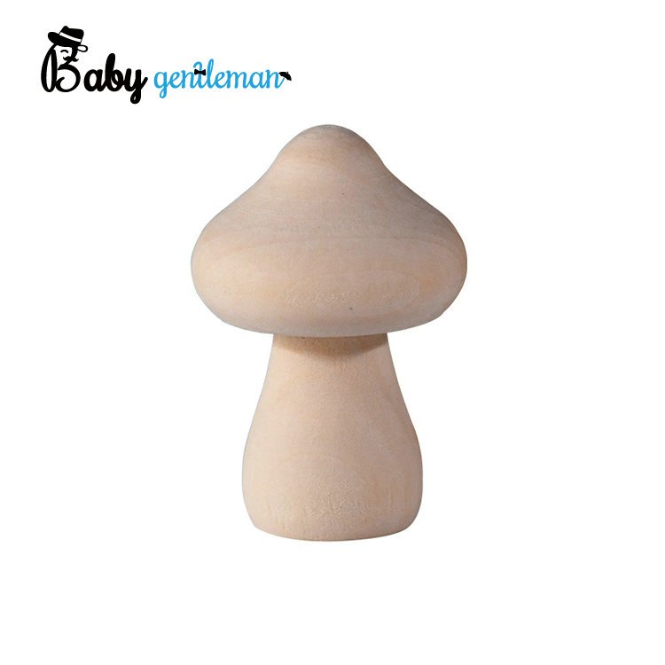 Natural Unfinished Wooden Mushroom Craft for Home Decoration Z10489d