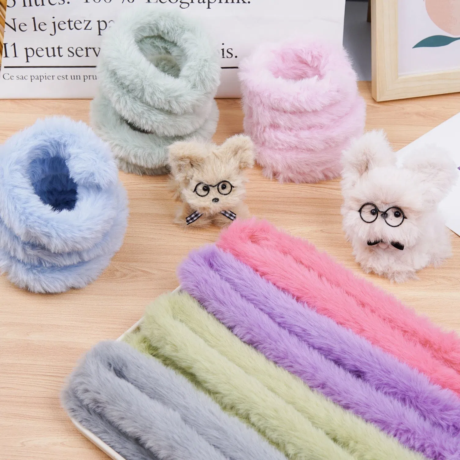 Bulk Craft Chenille Stems 15-30mm Assorted Sizes for DIY Puppy Dolls and Creative Handmade Gifts
