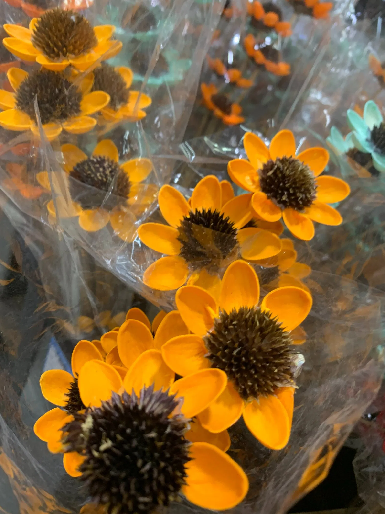 Handmade Orange Floral Decoration for Home and Events