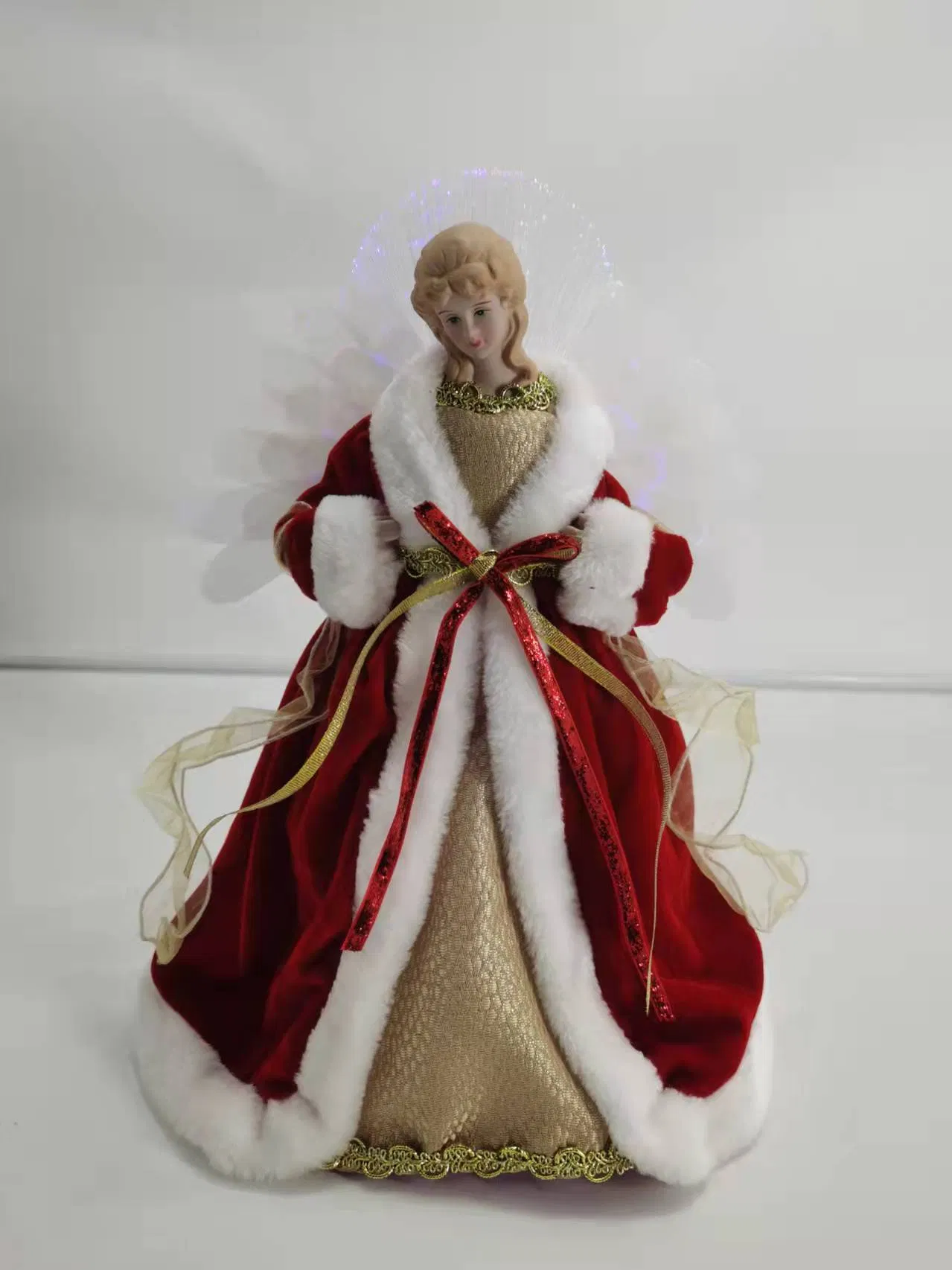 Handmade Christmas Santa Claus Fabric Figure for Home Decoration