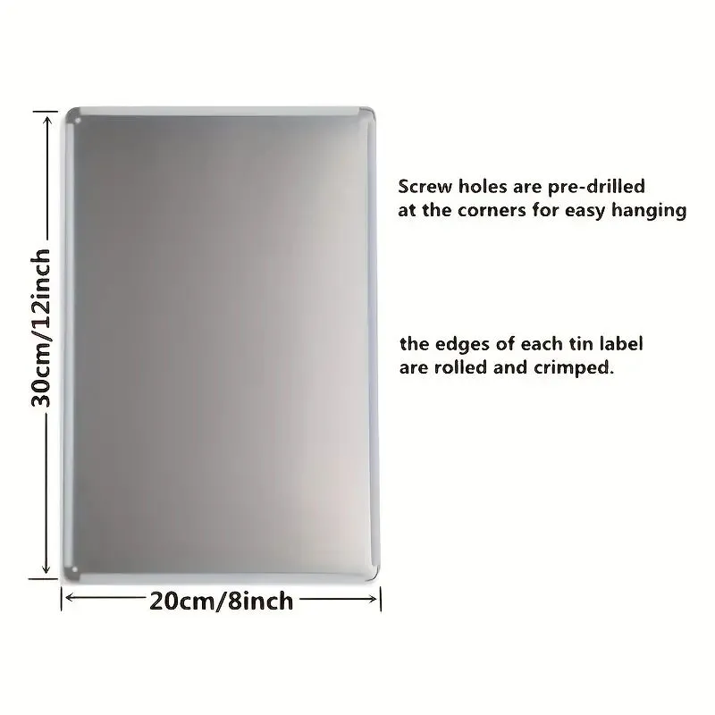 Metal Sign Back View