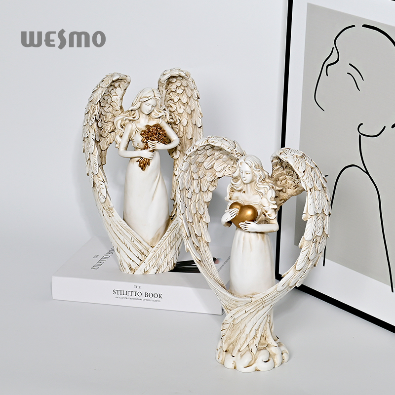 Home Decoration Decorative Resin Angel Statue Ornaments Crafts