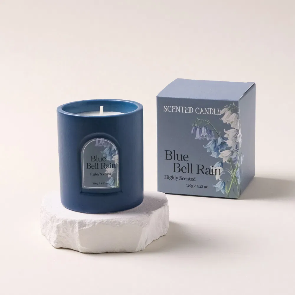 120g Home Decorative Colored Ceramic Scented Candle