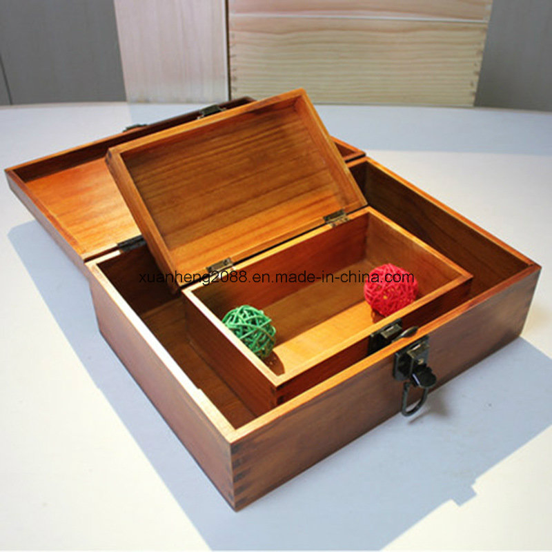 Unique Custom High-End Wooden Storage Box Handmade Gift Box Suitable for Home Storage Tea Wine Rings Wedding Display Crafts Perfect Collection Choice