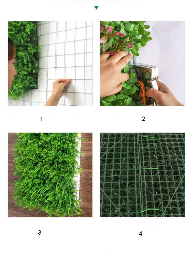 How to install artificial boxwood