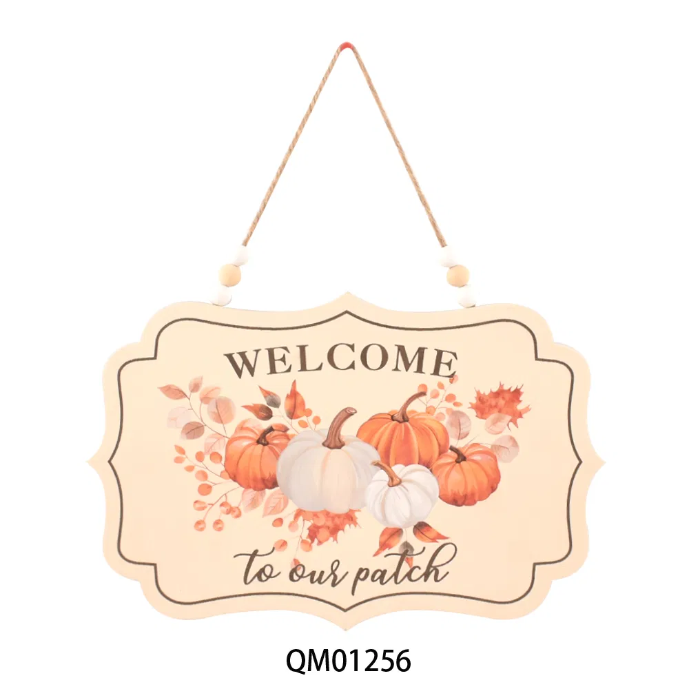 Wooden Sign Autumn Handmade Hanging Ornament for Home Decoration