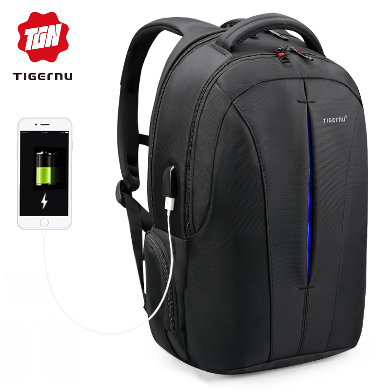 2024 Custom Business Waterproof Laptop Bags School Travel USB Charging Men Smart Backpack