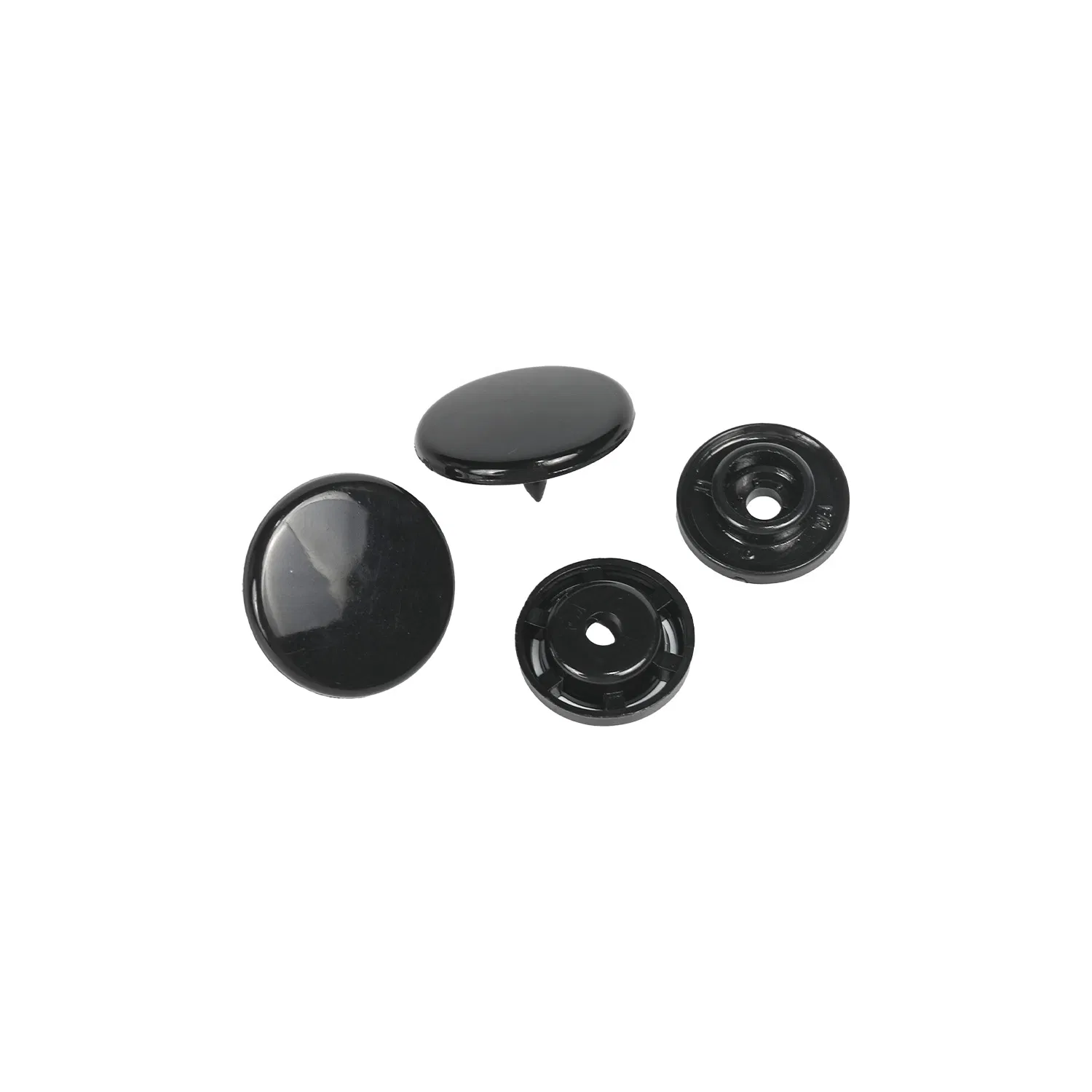 Black T3/T5/T8 Plastic Snap Buttons Kit for Versatile Usage