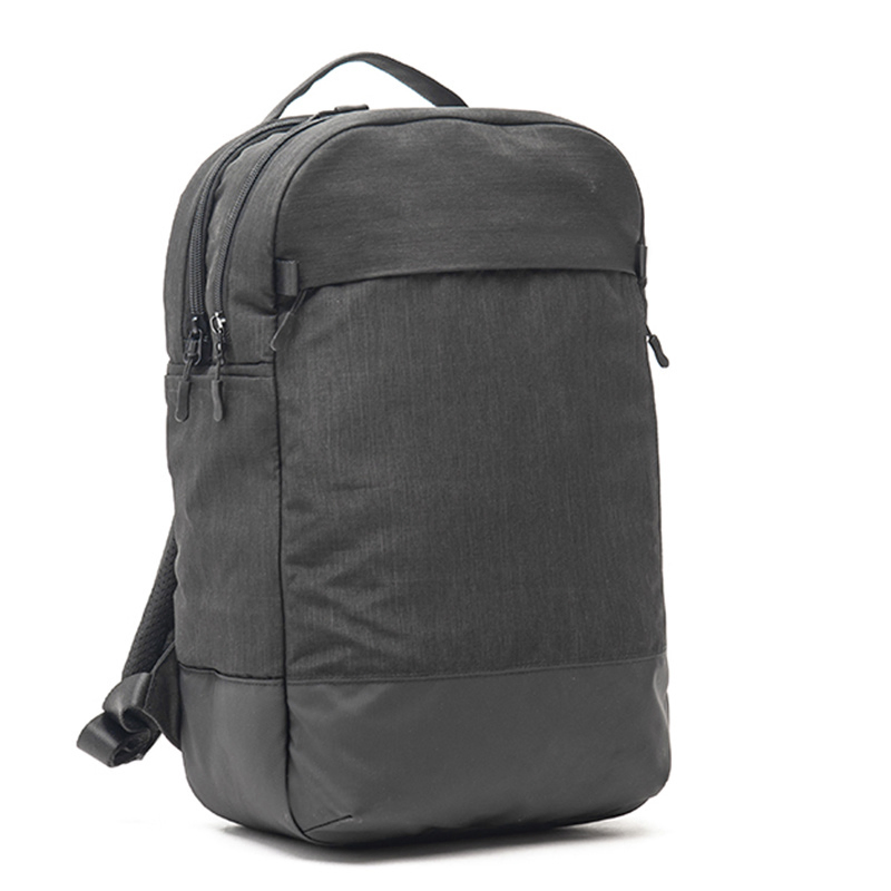 Black Leather Laptop Backpack Business Backpack Large Capacity Travel Bag Laptop Bag Simple Briefcase Toiletry Bag Series