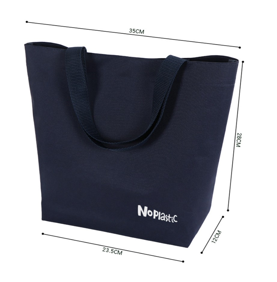 Eco Friendly Recycled RPET Reusable Waterproof Packaging Bag RPET Shopping Tote Bag with Printing and Lining