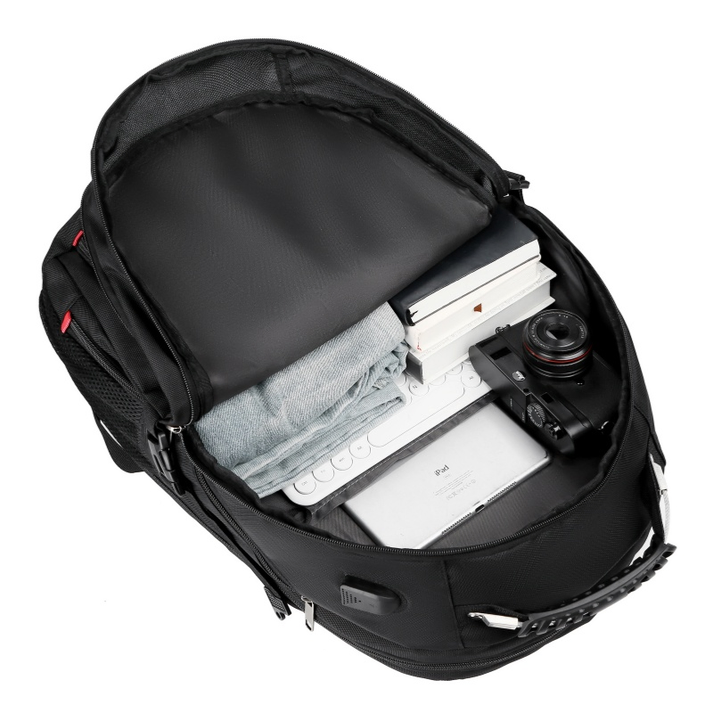 Stylish Durable Waterproof 16 ” Men's and Women's Business Travel Anti-Theft USB Laptop Backpack for Professionals and Students on The Go