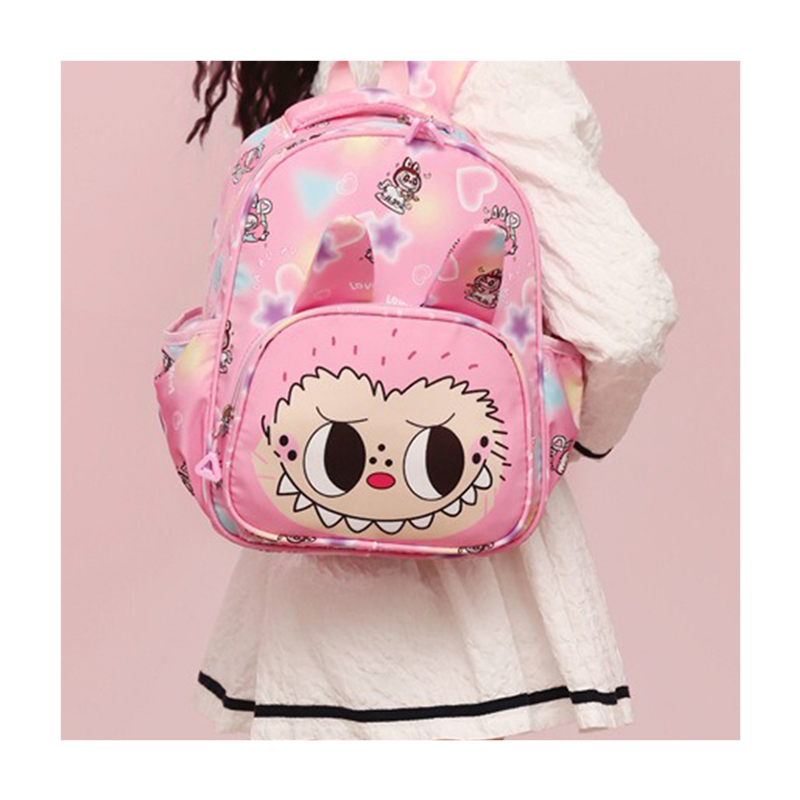 La Bu Bu Backpack for Kindergarten and Elementary School Students Large Capacity Stress Relieving Backpack with Cute Prints Student Series