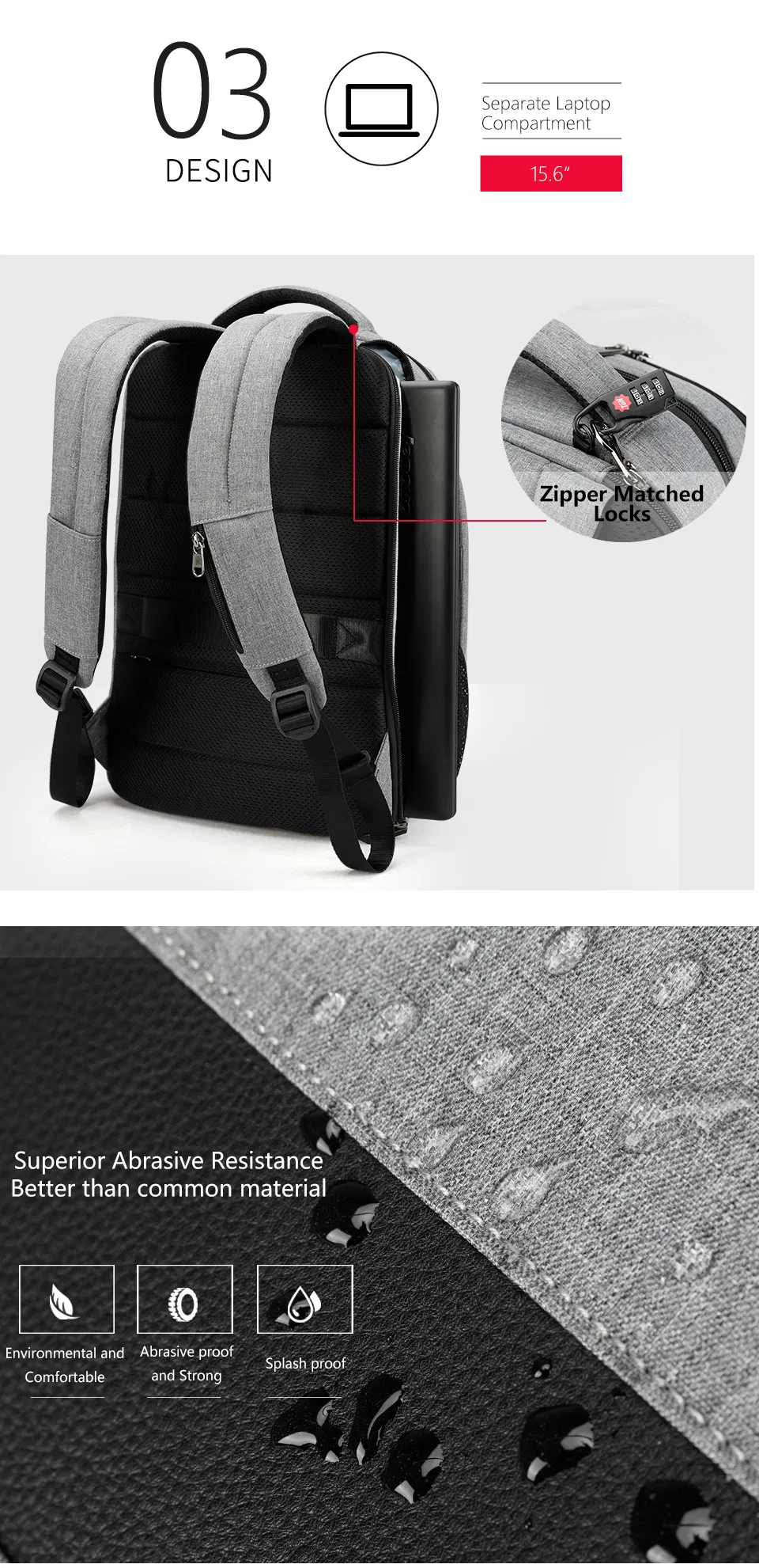 Laptop Backpack Detail 7