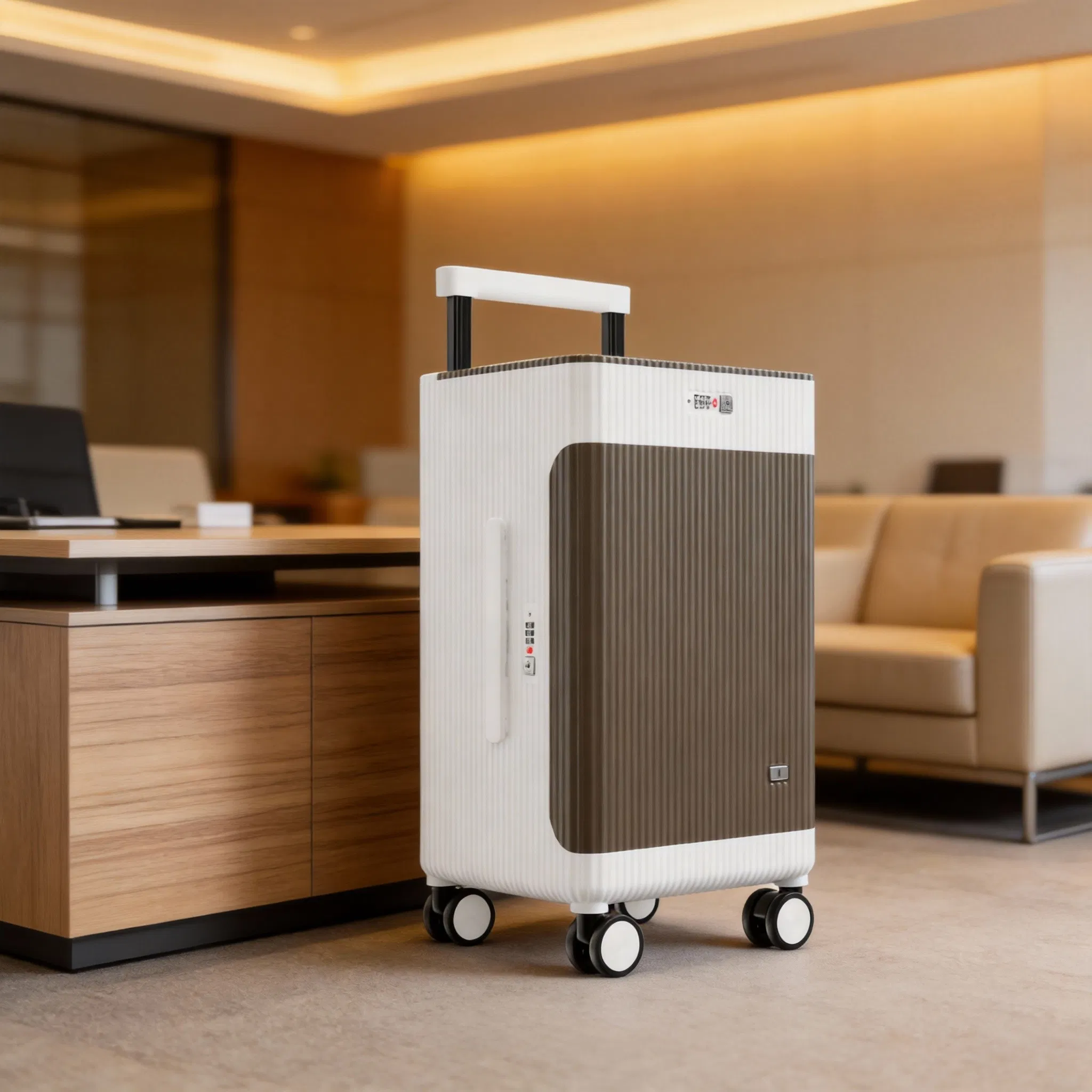 Trolley Suitcase Featuring Front Open Design and Tsa Lock System